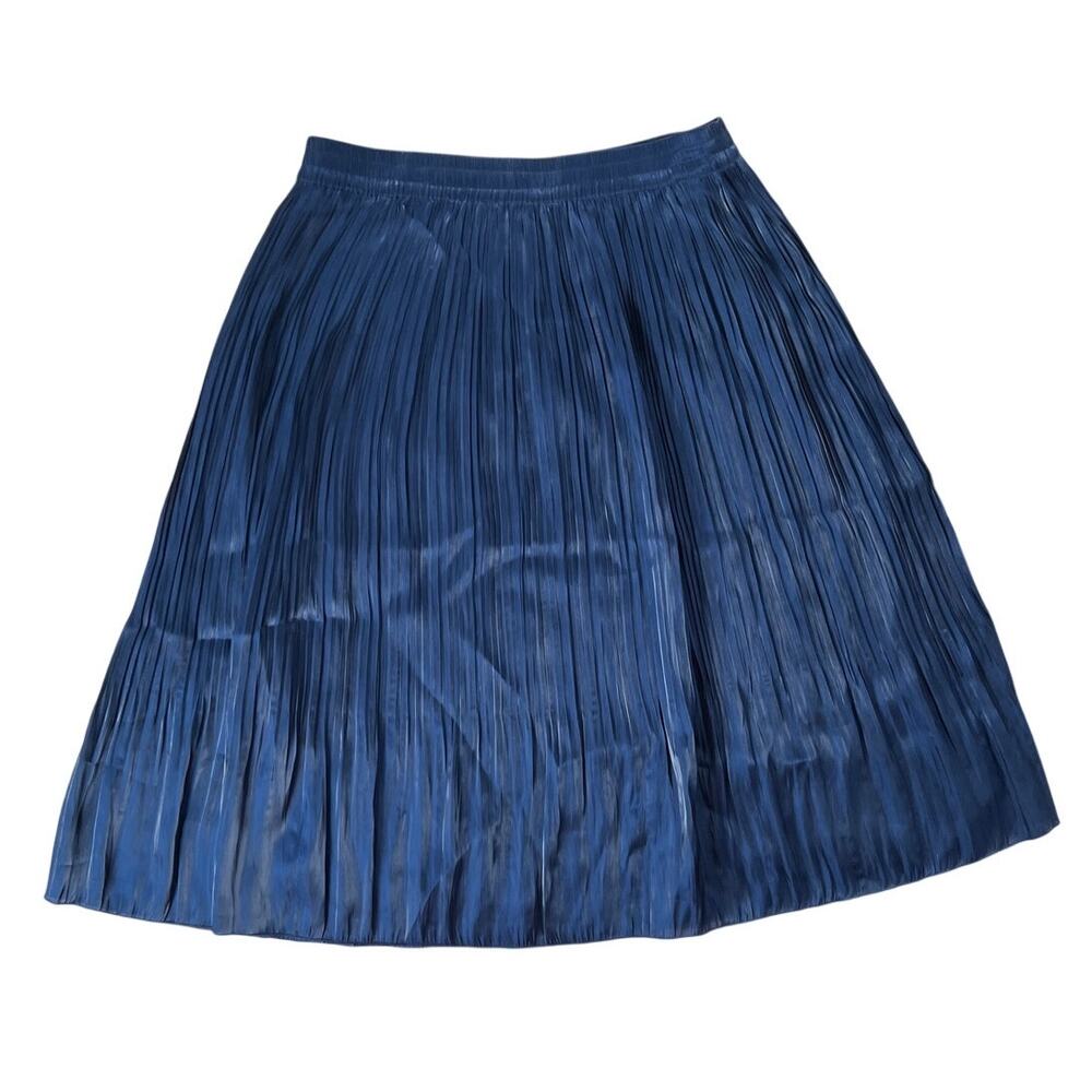 Vintage Norm Thompson Womens Pleated Midi Skirt Size M